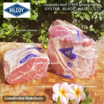 Beef blade BOLAR BLADE Australia STEER (young cattle) KILCOY frozen daging rendang sampil STEAK SCHNITZEL CUTS 3/8" 1cm (price/pack 500g 4-5pcs)